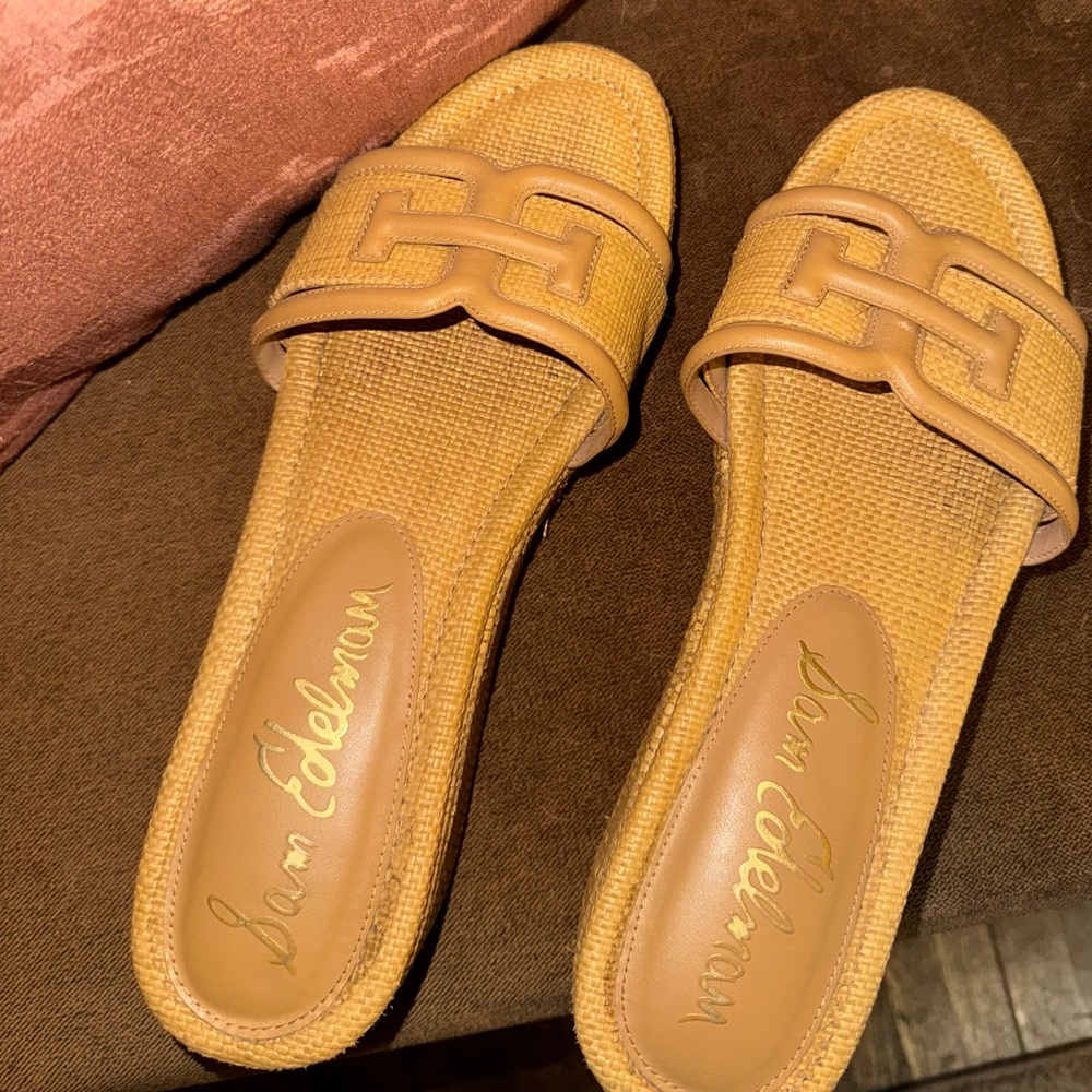 Sam Edelman Beige Slide Sandals